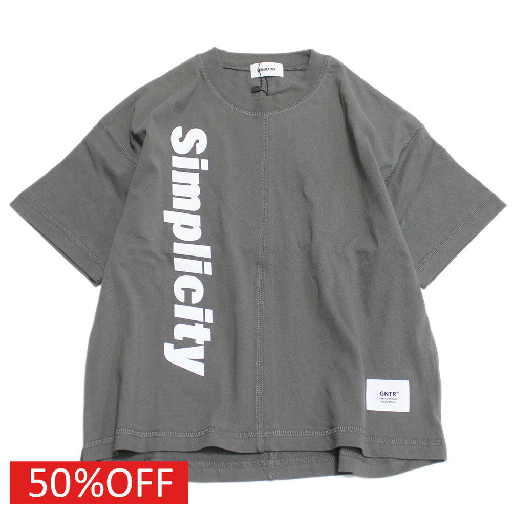 樂天商城 - 【ジェネレーター/子供服/GENERATOR/ジュニア 】 セール 【50%OFF】 Simplicity 切り替え Tシャツ チャコールグレー(CG)