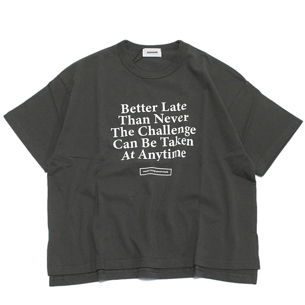 乐天商城 - 【ジェネレーター/子供服/GENERATOR/ジュニア 】 Better Tシャツ チャコール(CG)