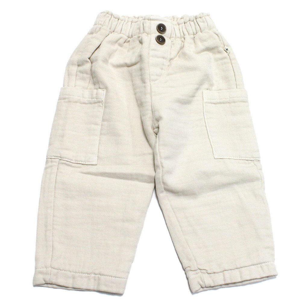【1＋in the family ワンモアインザファミリー ベビー服】 POLテーパードパンツ オートミール(OTM)