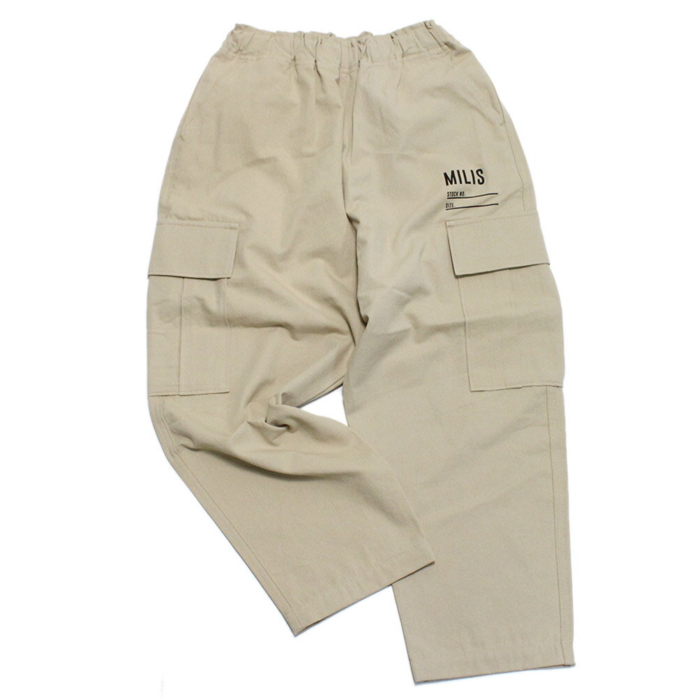 【ジェネレーター/子供服/GENERATOR/ジュニア 】 MILIS カーゴパンツ ベージュ(BE)