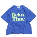 【FOV/フォブ/こども服/キッズ/親子/カジュアル】 Relax Time ドライTシャツ ブルー(BL)(4)