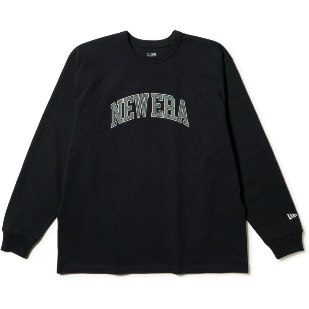 【New Era メンズ キャップ 帽子 ニューエラ】 OS HWC TEE COLLEGE LS TEE ブラック
