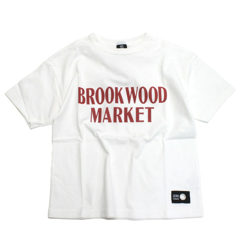 樂天商城 - 【ZERO standard/子供服/ゼロスタンダード】 BROOK WOOD MARKET Tシャツ オフホワイト(OW)