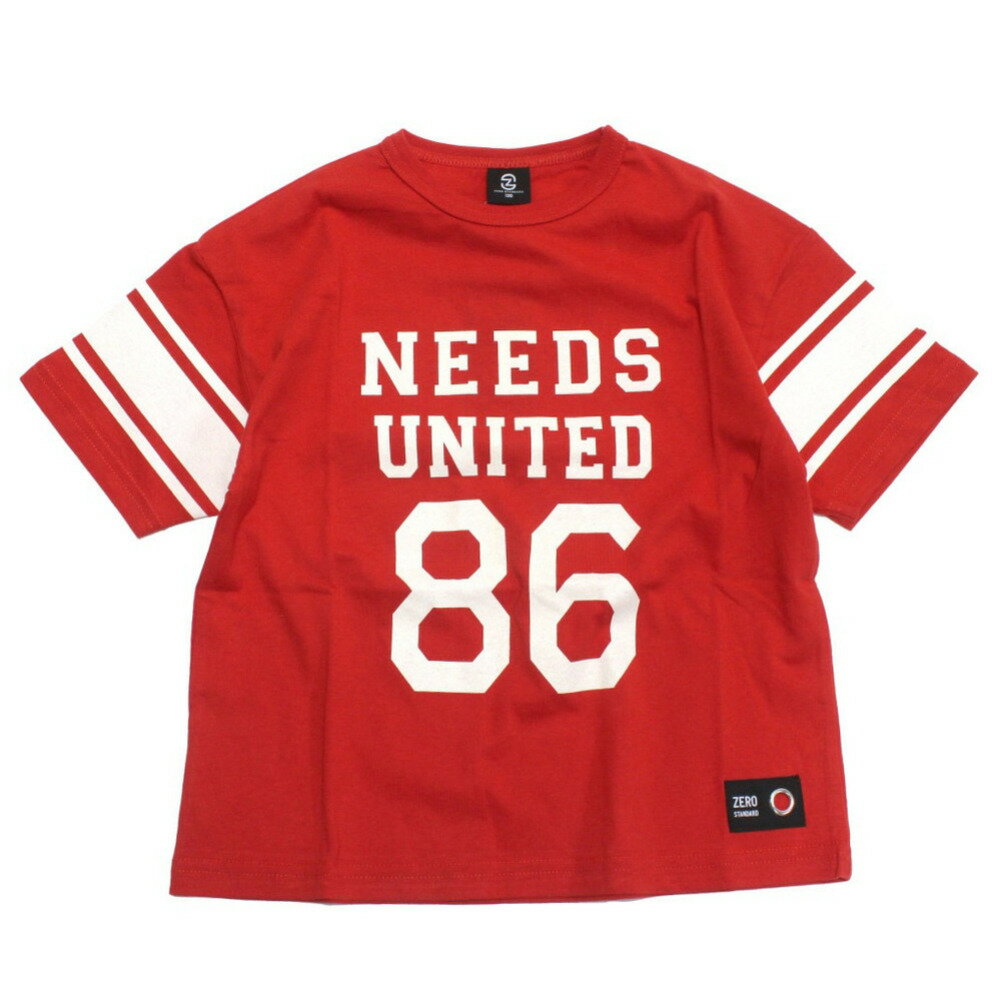 Rakuten - 【ZERO standard/子供服/ゼロスタンダード】 NEEDS UNITED 86 Tシャツ レッド(RE)