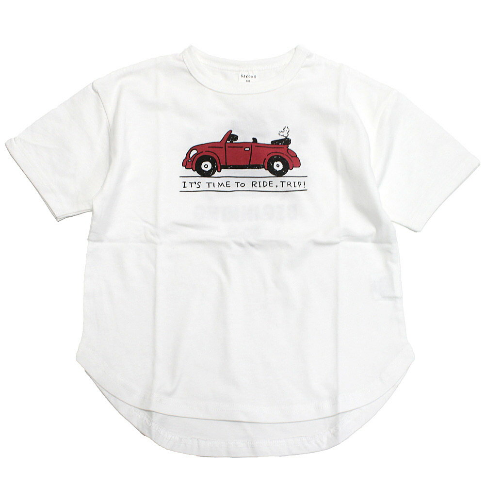 乐天商城 - 【SECONDセカンド/子供服/アウトドア/カジュアル/キッズ/ジュニア】 WEST ADVENTURE Tシャツ オフホワイト(OW)