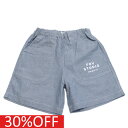 【FOV/フォブ/こども服/キッズ/親子/カジュアル】 セール 【30%OFF】 ダンガリーワークショーツ ブルー(BL)
