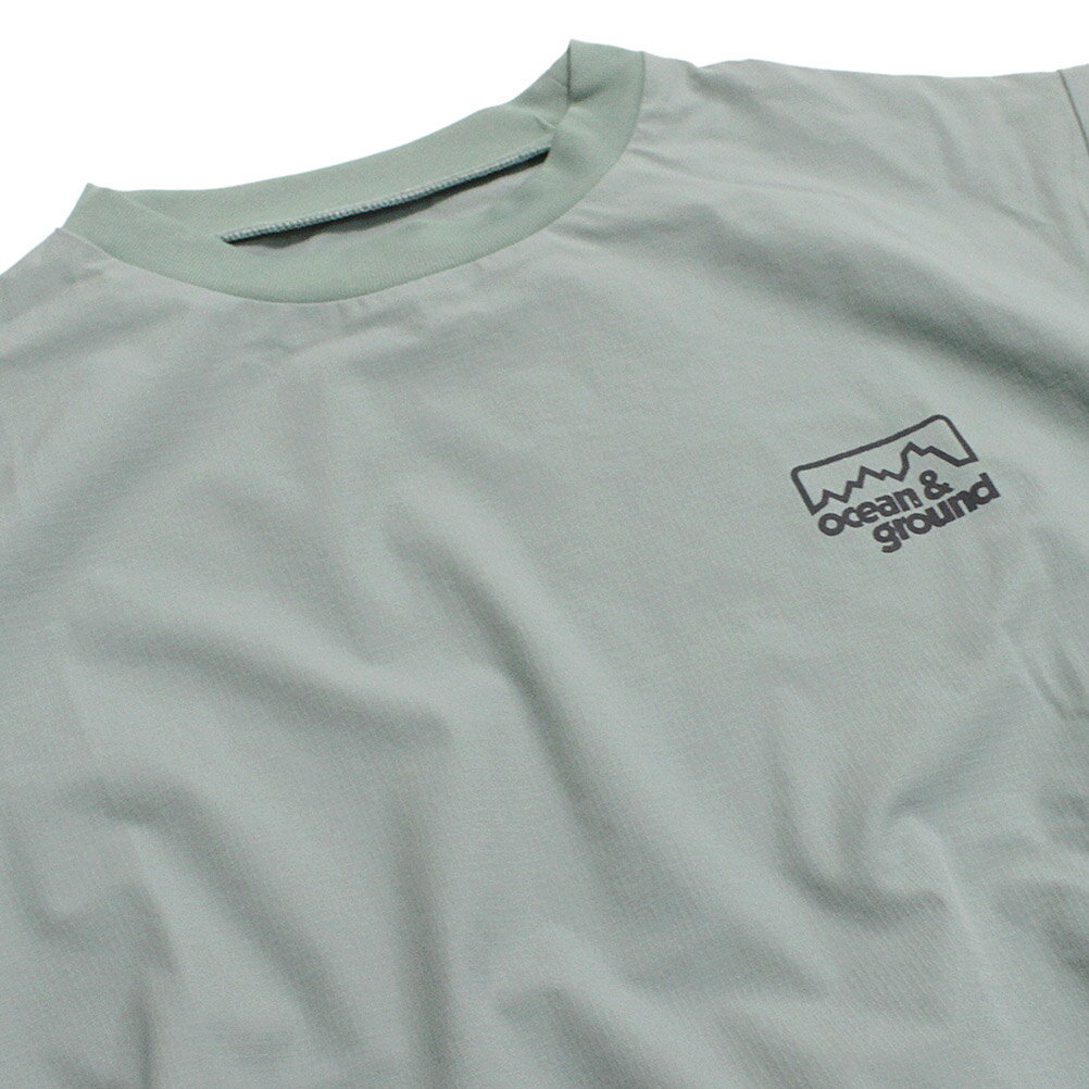 【ocean＆ground/オーシャンアンドグラウンド/子供服/ベビー/キッズ/ジュニア】 セール 【50%OFF】 ナイロンコンフォートTシャツ ペールグリーン(PG)
