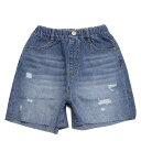 【ocean&ground/オーシャンアンドグラウンド/子供服/ベビー/キッズ/ジュニア】 ダメージデニムショーツ ナチュラルフェード(NF)(4)