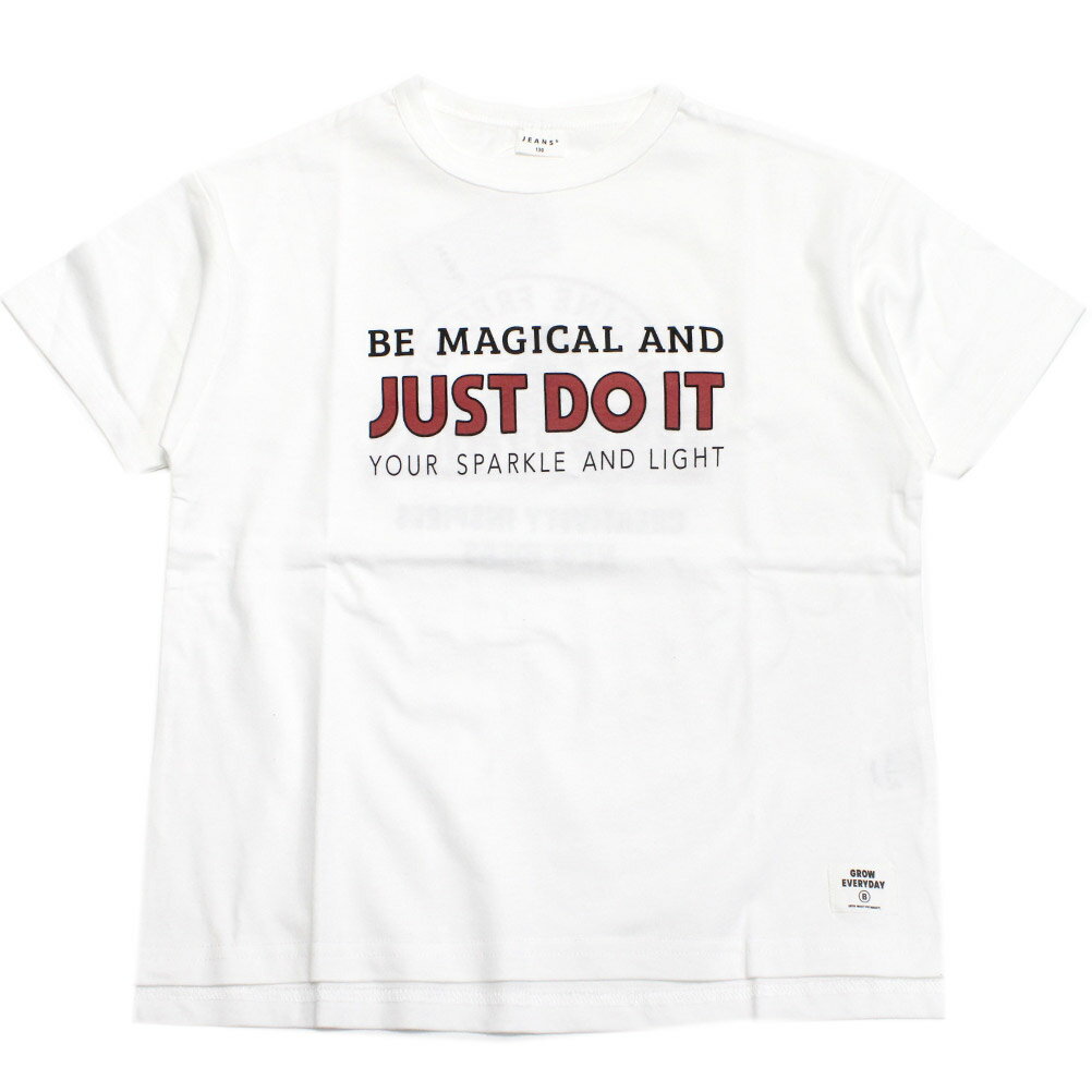 樂天商城 - 【JEANS.B/ジーンズベー】 JUST DO IT Tシャツ オフホワイト(OW)