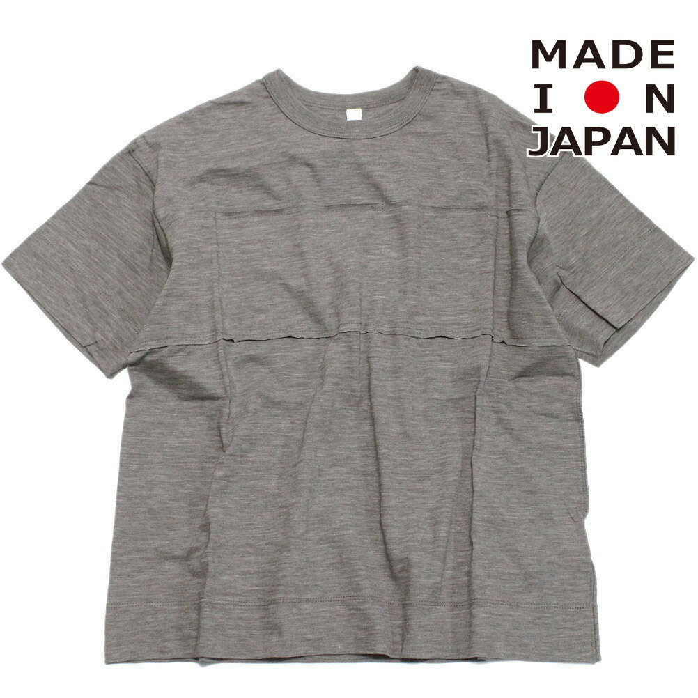 T-Shirts （Half Sleeves） - 【MOUN TEN./MOUNTEN/マウンテン/子供服/ジュニア】 slub pocket Tシャツ (organic cotton) グレー