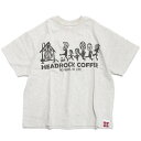 【子ども服/ジュニア服/ヘッドロック/HEADROCK】 あす楽 HEAD ROCK COFFEE BIGTシャツ オートミール(2)