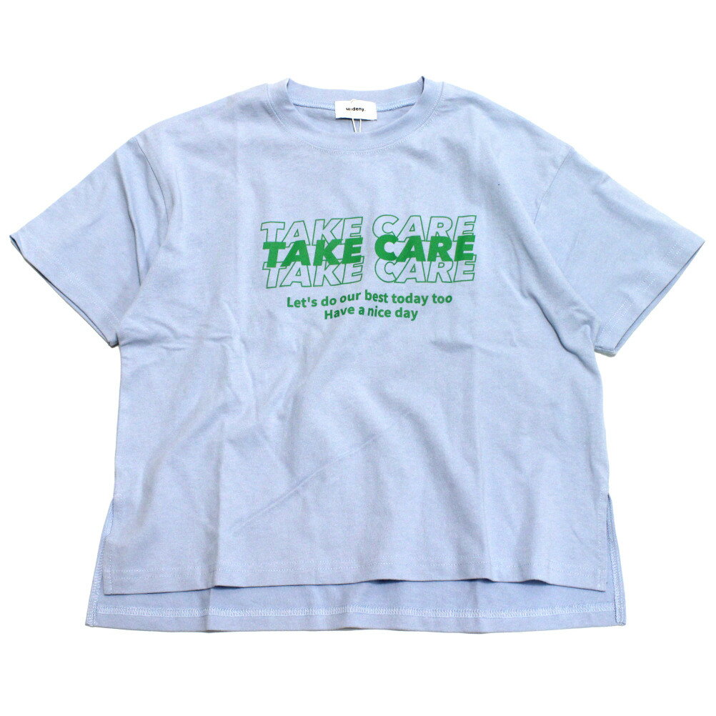Rakuten - 【子供服/ジュニア/アンディニー/undeny./キッズ/大人/女の子】 TAKE CARE Tシャツ サックス(SA)