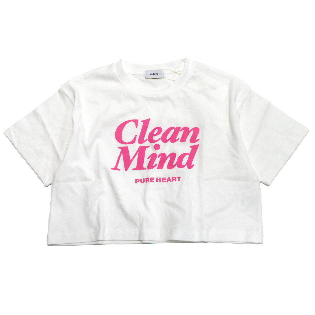 Rakuten - 【子供服/ジュニア/アンディニー/undeny./キッズ/大人/女の子】 Clean Mind ショート Tシャツ ホワイト(WH)