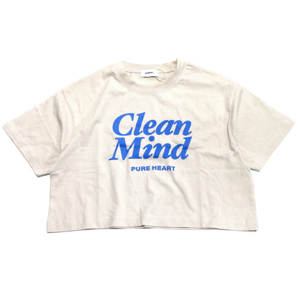樂天商城 - 【子供服/ジュニア/アンディニー/undeny./キッズ/大人/女の子】 Clean Mind ショート Tシャツ サンド(SD)