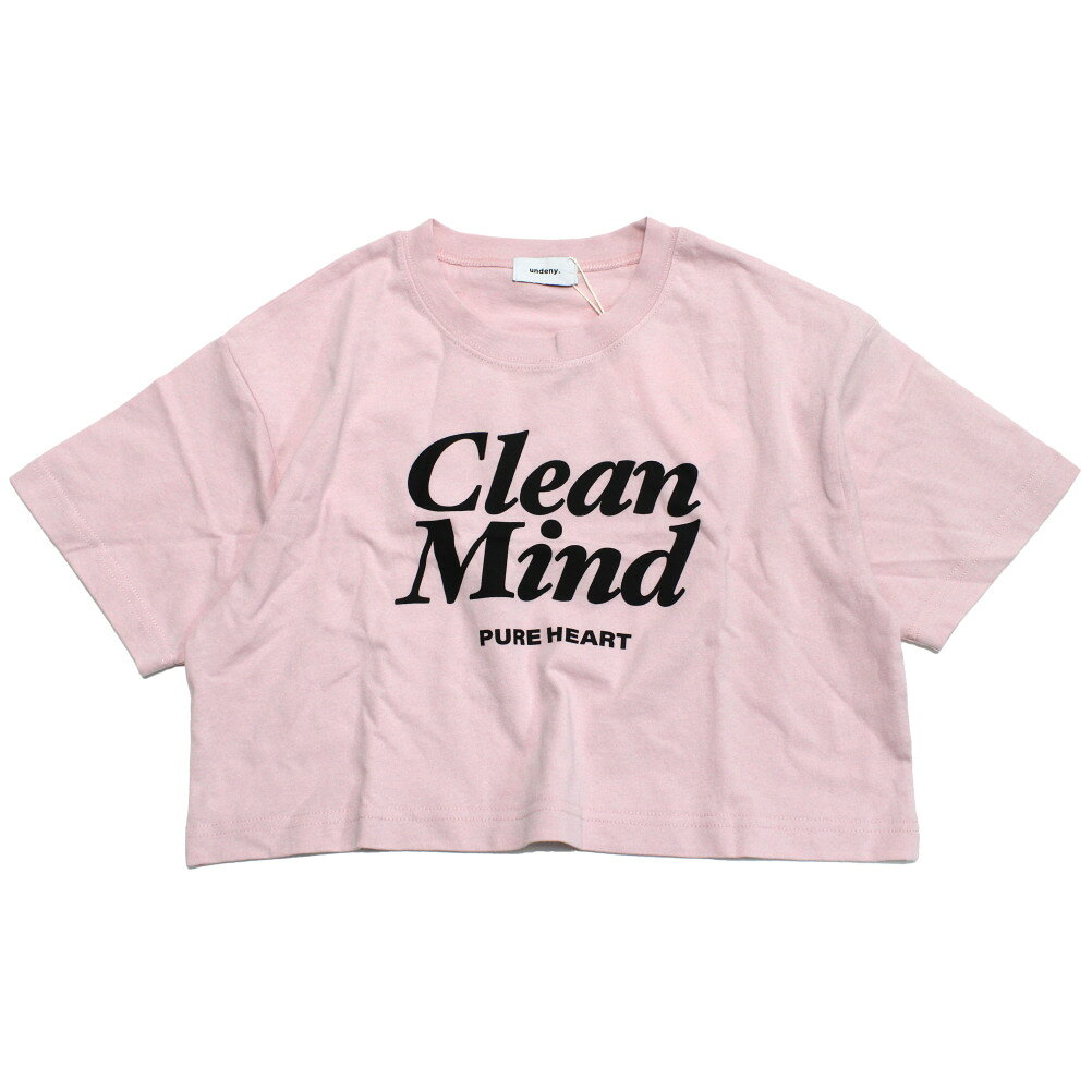 樂天商城 - 【子供服/ジュニア/アンディニー/undeny./キッズ/大人/女の子】 Clean Mind ショート Tシャツ ピンク(PK)