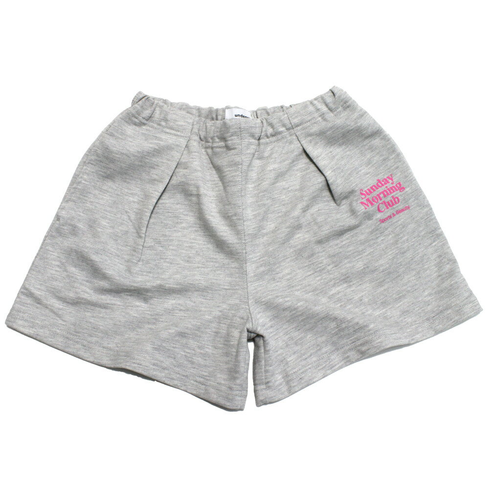 Short Pants - 【子供服/ジュニア/アンディニー/undeny./キッズ/大人/女の子】 裏毛フレアショーツ 杢グレー(TG)