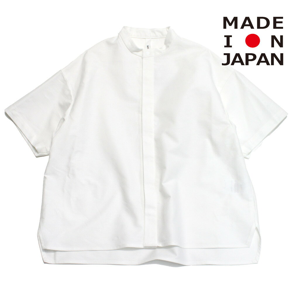 Short Sleeves - 【MOUN TEN./MOUNTEN/マウンテン/子供服/ジュニア】 oxford bandcollar s/s シャツ ホワイト