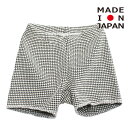 【MOUN TEN./MOUNTEN/マウンテン/子供服/ジュニア】 bicolor waffle ショーツ(for baby) エクリュ×チャコール(4)