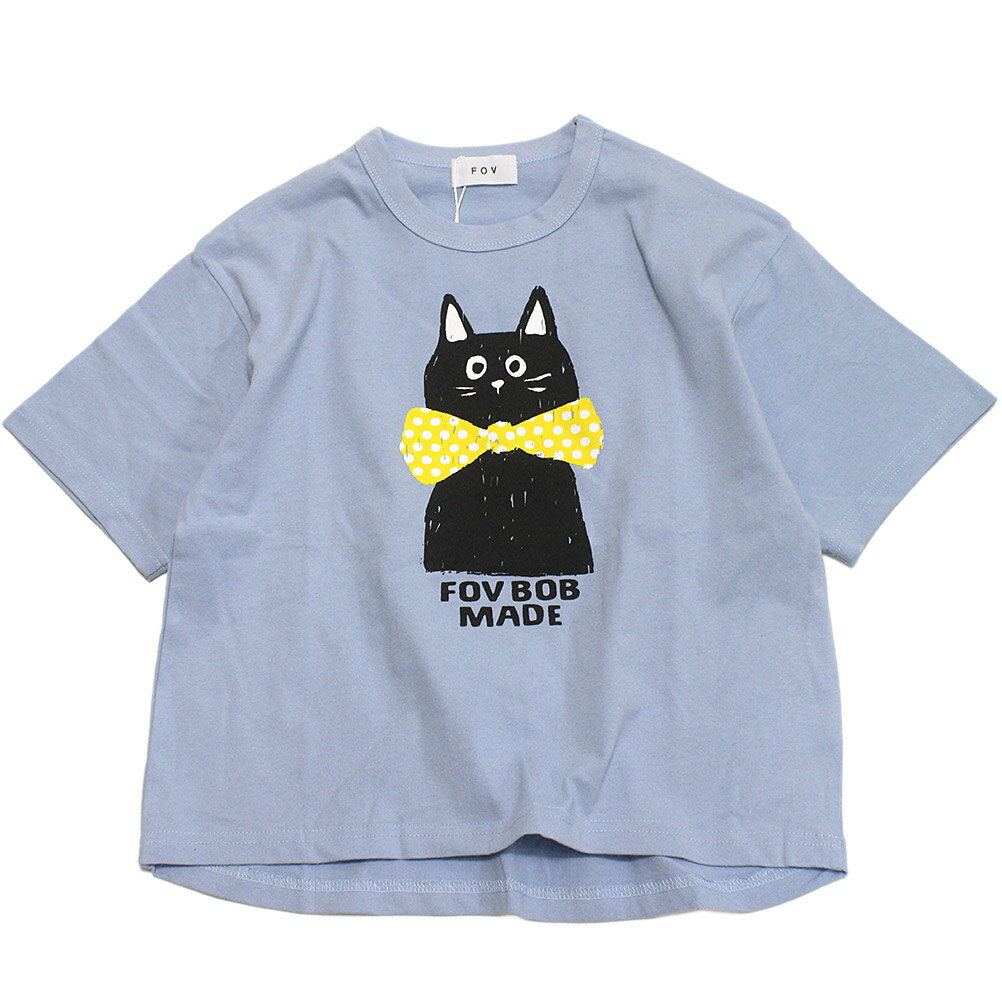 Rakuten - 【FOV/フォブ/こども服/キッズ/親子/カジュアル】 【FOVBOB】CAT Tシャツ サックス(SA)