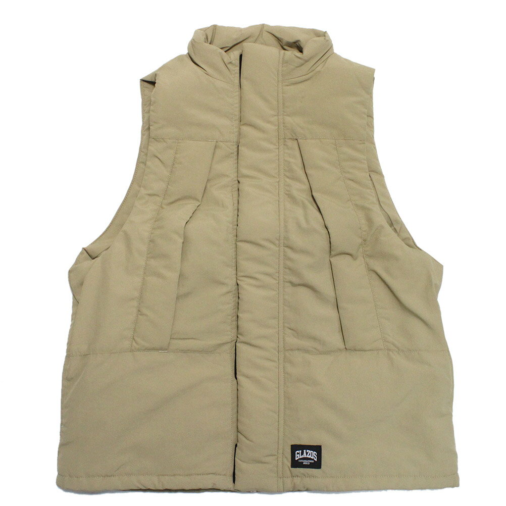 【子供服/GLAZOS/グラソス/男の子/ジュニアサイズ】 【撥水】【保温】機能中綿サーモライト・ベスト ベージュ(22)