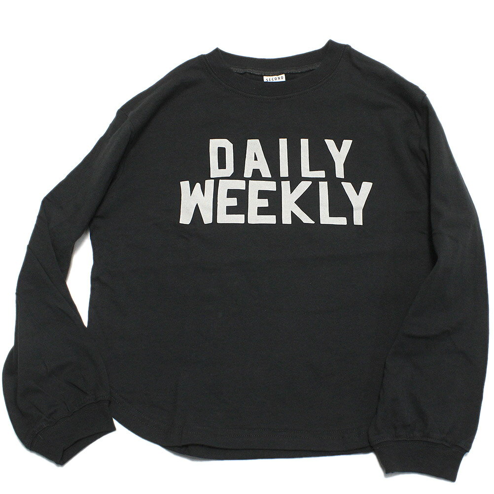 Rakuten - 【SECONDセカンド/子供服/アウトドア/カジュアル/キッズ/ジュニア】 DAILYロングTシャツ チャコールグレー(CG)