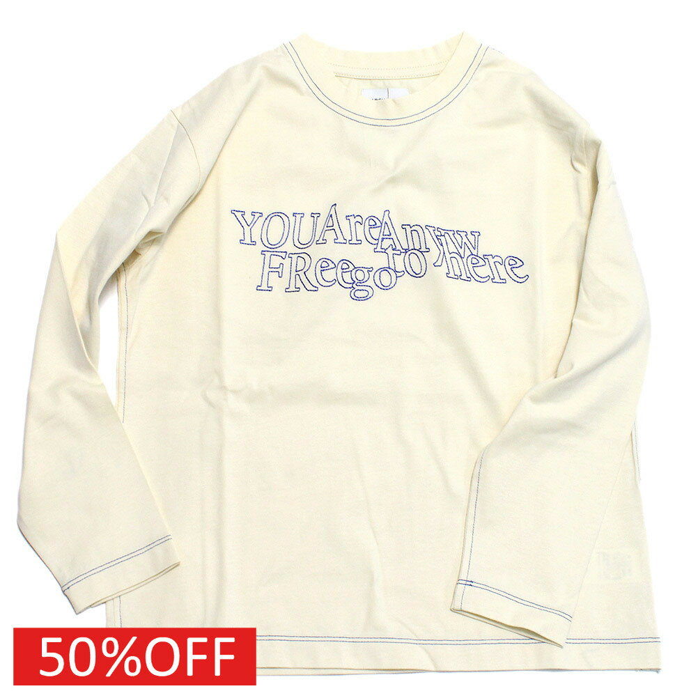 樂天商城 - 【アーチ＆ライン/ARCH＆LINE/子供服/アーチアンドライン/親子】 セール 【50%OFF】 OG ANYWHERE Tシャツ クリーム(13)