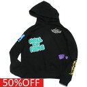 【子供服/GLAZOS/グラソス/男の子/ジュニアサイズ】 セール 【50%OFF】 裏毛プリントパーカー クロ(80)