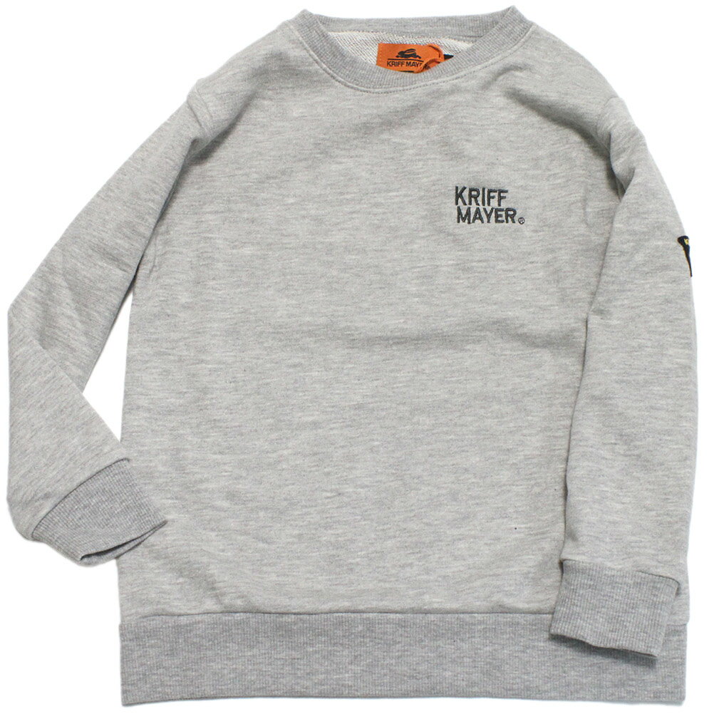 【KRIFF MAYER/KRIFFMAYER KIDS/クリフメイヤー/ジュニア/キッズ/クリフメイヤーキッズ】 マイニチスウェットクルー グレー(15)