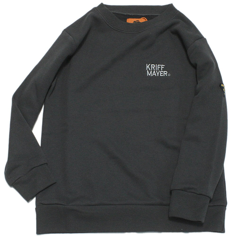 樂天商城 - 【KRIFF MAYER/KRIFFMAYER KIDS/クリフメイヤー/ジュニア/キッズ/クリフメイヤーキッズ】 マイニチスウェットクルー チャコール(17)