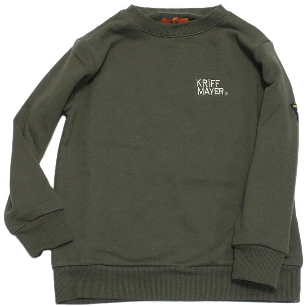 樂天商城 - 【KRIFF MAYER/KRIFFMAYER KIDS/クリフメイヤー/ジュニア/キッズ/クリフメイヤーキッズ】 マイニチスウェットクルー カーキ(69)