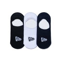 【NEWERA/キッズ/帽子/ニューエラ】 NO SHOW 3PAIRS SOCKS (MULTI) マルチ