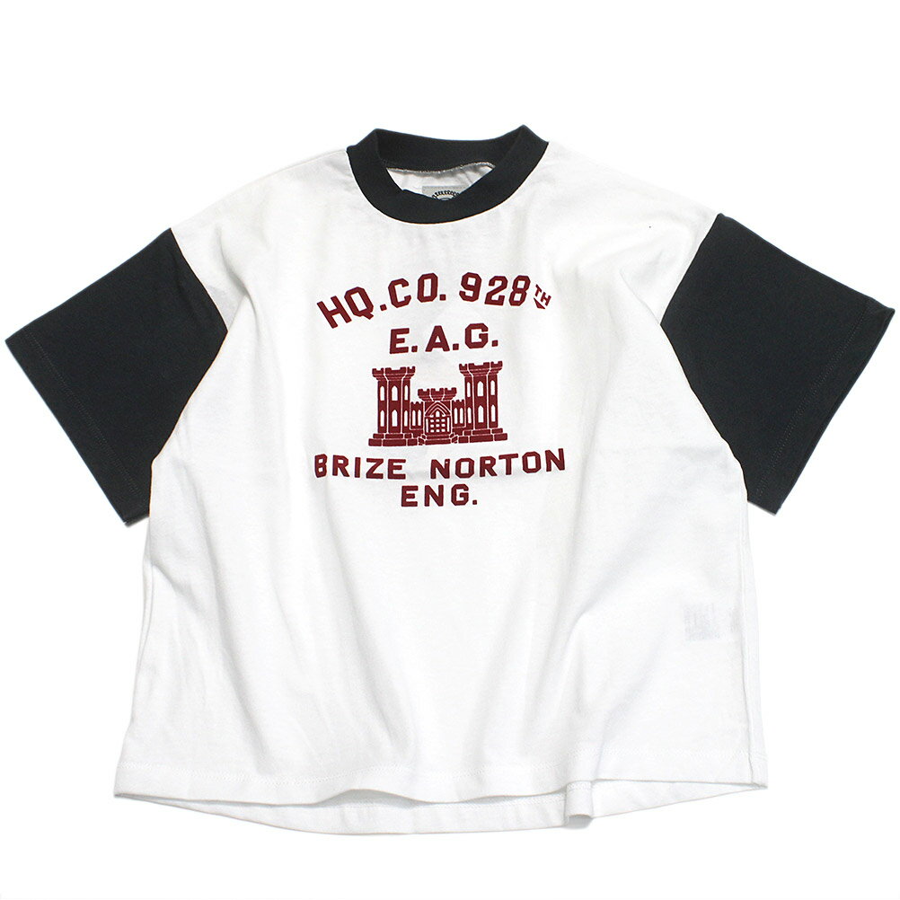 T-Shirts （Half Sleeves） - 【ocean＆ground/オーシャンアンドグラウンド/子供服/ベビー/キッズ/ジュニア】 フロッキープリントTシャツ ホワイト(WH)