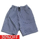 【F.O.KIDS/エフオー/アメカジ/エフオーキッズ/子供服】 セール 【30%OFF】 ウエストコードハーフパンツ ヒッコリー(HI)