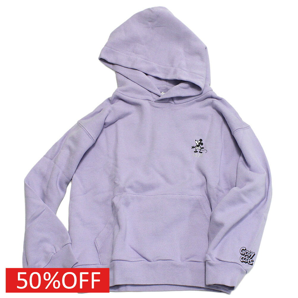 樂天商城 - 【子供服/グルーヴィーカラーズ/groovy colors/ジュニア/男の子】 セール 【50%OFF】 ウラケ MICKEY MOUSE パーカー 42LPL淡パープル