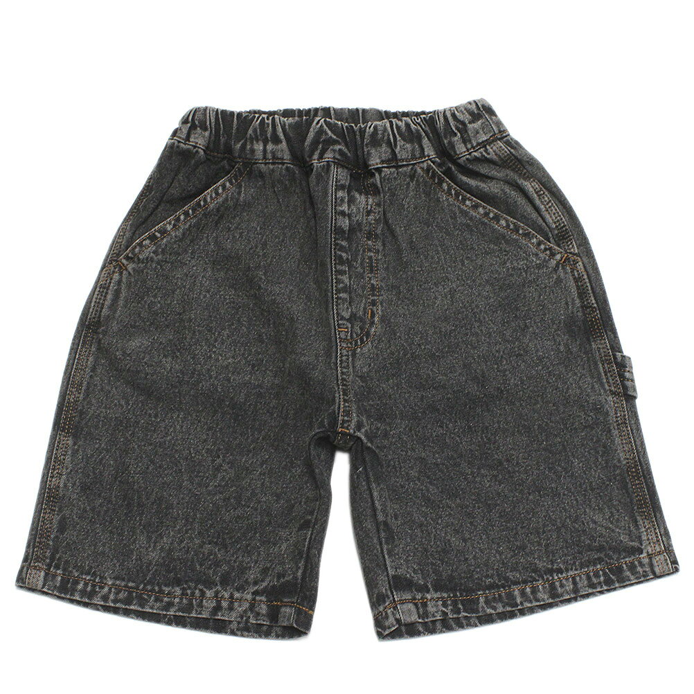 樂天商城 - 【ocean＆ground/オーシャンアンドグラウンド/子供服/ベビー/キッズ/ジュニア】 ペインターデニムショーツ ブラック(BK)