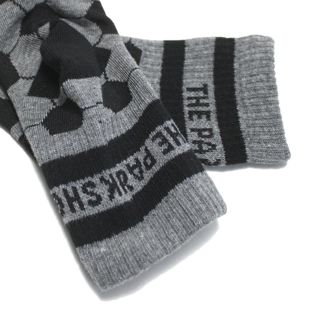 【子ども服/THE PARK SHOP/ザ・パークショップ/子供服/キッズ服】 LINE SOCCER ソックス グレー