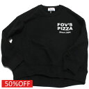 【FOV/フォブ/こども服/キッズ/親子/カジュアル】 セール 【50%OFF】 PIZZA ビッグトレーナー ブラック(BK)