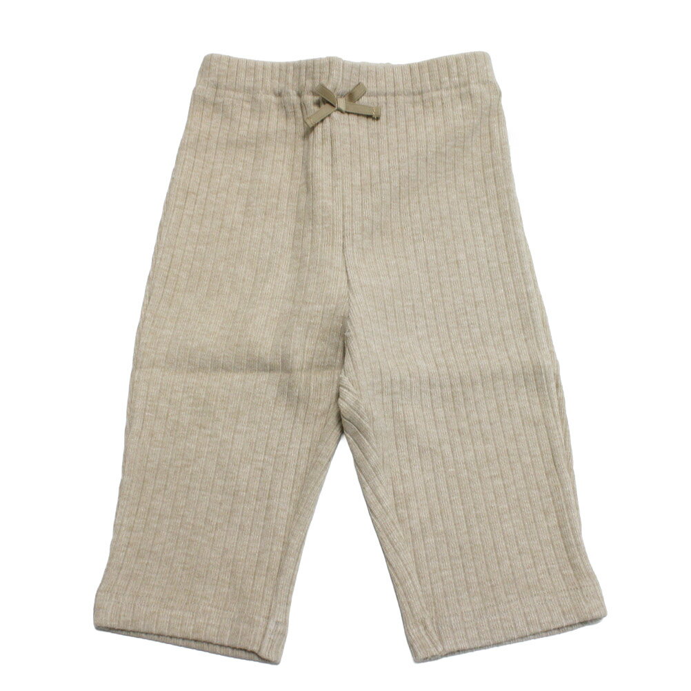 【マルーク/maarook/ベビー服/子供服/Wonder apartment】 パウダーリブニットbabyパンツ ベージュ(12)