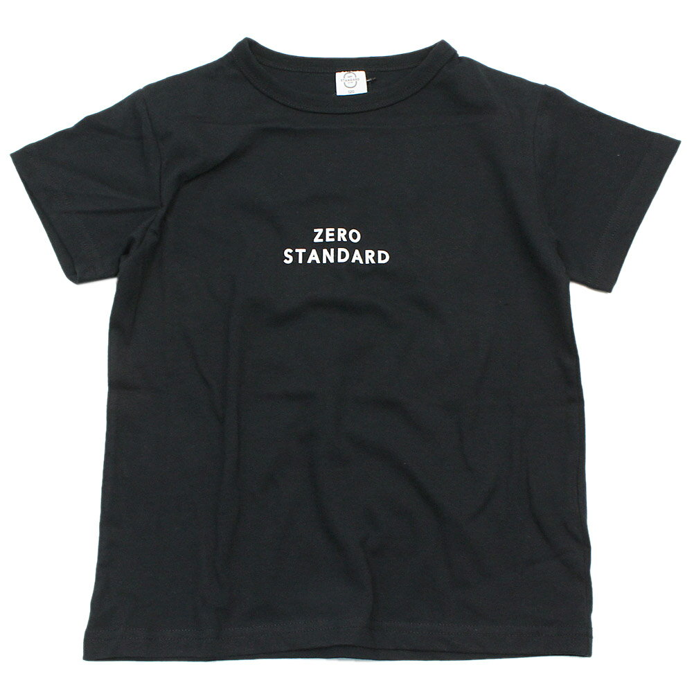 楽天子供服ミリバール【ZERO standard/子供服/ゼロスタンダード】 あす楽 zeroTシャツ ブラック（BK）