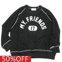 【FOV/フォブ/こども服/キッズ/親子/カジュアル】 セール 【50%OFF】 MY FRIENDS ラグラントレーナー ブラック(BK)