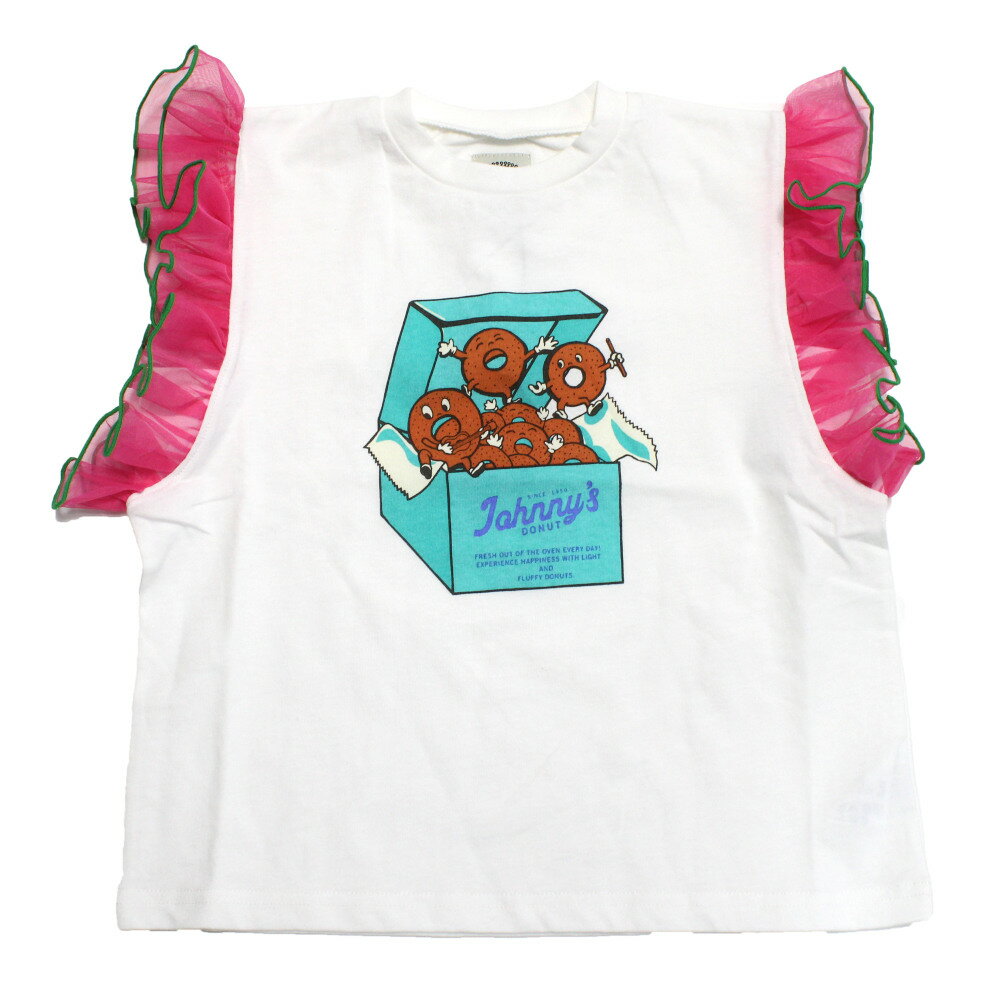 Rakuten - 【ocean＆ground/オーシャンアンドグラウンド/子供服/ベビー/キッズ/ジュニア】 ヴィンテージフェードフリルTシャツ ホワイト(WH)