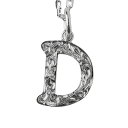 ハワイアンジュエリー ネックレス ハワイアンジュエリー イニシャル ネックレス シルバー 【D】 アルファベット シンプル シンプル シルバー925 チェーン長...