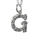 ハワイアンジュエリー ネックレス ハワイアンジュエリー イニシャル ネックレス シルバー 【G】 アルファベット シンプル シンプル シルバー925 チェーン長...