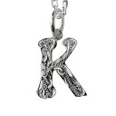 ハワイアンジュエリー ネックレス ハワイアンジュエリー イニシャル ネックレス シルバー 【K】 アルファベット シンプル シンプル シルバー925 チェーン長...