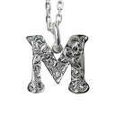 ハワイアンジュエリー ネックレス ハワイアンジュエリー イニシャル ネックレス シルバー 【M】 アルファベット シンプル シンプル シルバー925 チェーン長...