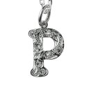 ハワイアンジュエリー ネックレス ハワイアンジュエリー イニシャル ネックレス シルバー 【P】 アルファベット シンプル シンプル シルバー925 チェーン長...