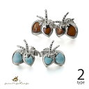 ハワイアンジュエリー ピアス ココナッツ シルバー925 ロジウムコーティング コアウッド or 天然ラリマー 選べる キャッチ 20G(ゲージ) aumaku...