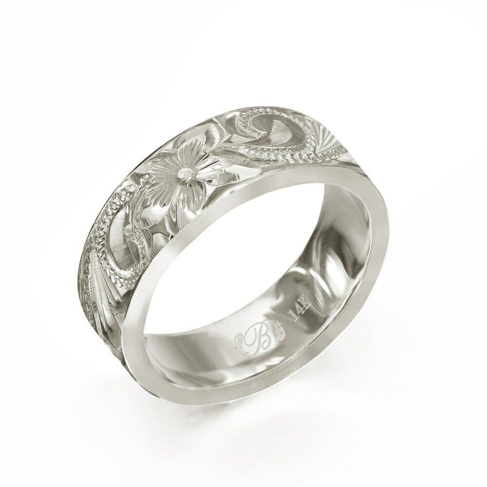 インフォメーションお問い合せ品番WF6A-E20商品名14Kホワイトゴールド フラット 幅6mm 厚み2mm スクロール ノーエッジ リングこちらはオーダーメイド商品です入金確認後に、ハワイの工房に製作を依頼する受注生産の商品です。ご注文後...