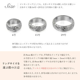 ハワイアンジュエリーリング送料無料ネーム刻印無料誕生石29号/大きいサイズ/8mm幅/Wプレートリング/幅広リング楽ギフ_包装楽ギフ_名入れSR3202指輪