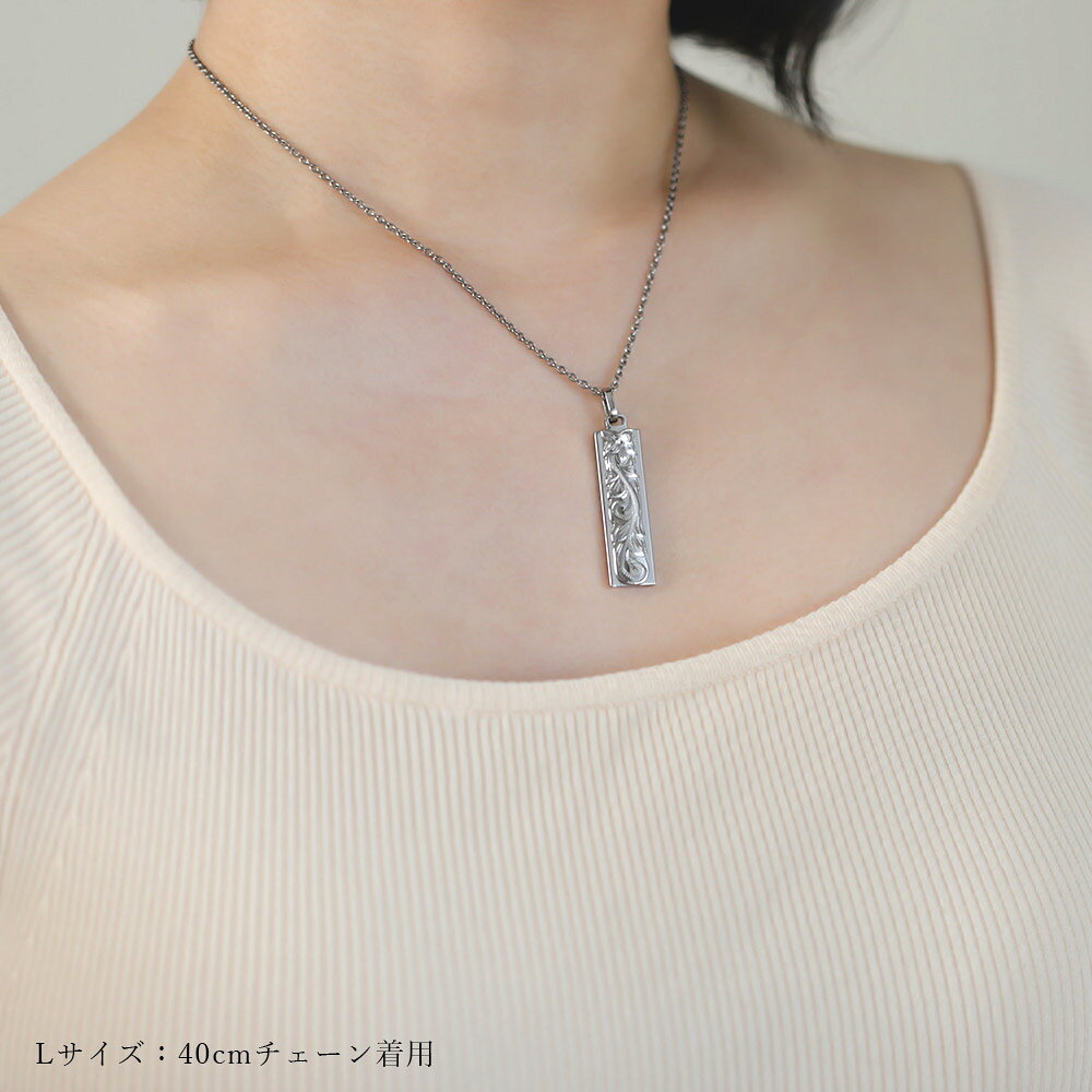 金属アレルギー対応 ネックレス ハワイアンジュエリー 純チタン ネックレス 刻印無...